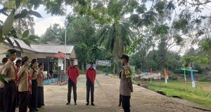 Bripka Subhan Sampaikan Motivasi dan Arahan Anggota Saka Bhayangkara