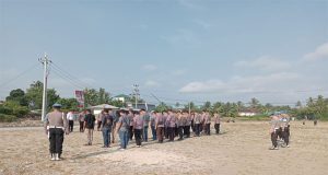 Pengamanan Kirab Pemilu 2024 Kabupaten Pesisir Barat Oleh Polres Pesisir Barat