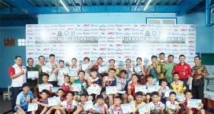 Surya Hall Badminton Tuan Rumah Pertandingan Bulu Tangkis bersama PBSI