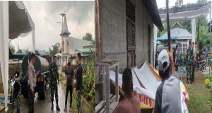 Yonif Raider 641/Bru Memberikan Bantuan Air Bersih Kepada Masyarakat