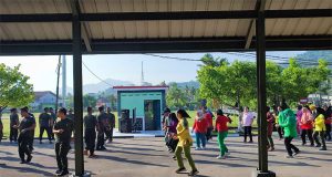 Cara Mudah Jaga Kebugaran KODIM 1202/Singkawang Laksanakan Senam