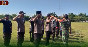 Perluas Jaringter, Babinsa Koramil Manis Mata Asah Kedisiplinan Satpam