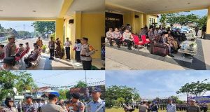 Apel Gelar Pasukan Operasi Kepolisian Kewilayahan Zebra Kapuas 2023 di Daerah Hukum Polres Singkawang