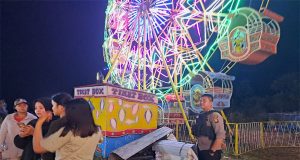 Jaga Kamtibmas, Polisi Amankan Pasar Malam di Desa Maboh Permai