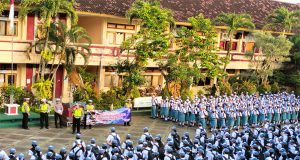 Satlantas Polres Jembrana Dalam OPS Zebra Agung 2023 Kembali Berkiprah Di SMAN 2 Negara