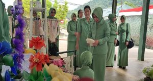 Ibu Pangdam XII/TPR,Tinjau Produk Lokal Tingkatkan Kesejahteraan UMKM