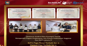 Ditjen Bina Keuda Kemendagri Raih Penghargaan Terbaik Pertama Kinerja Pelaksanaan Anggaran