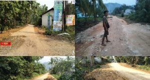 Chang Chung Hie Bersama Phiong Hon Chan Melakukan Kegiatan Sosial Dalam Penimbunan Bahu Jalan Suka Maju, Kopisan Dalam, Kelurahan Sedau, Kecamatan Singkawang Selatan