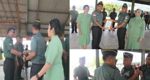 Kodim 1202/Singkawang Gelar Upacara Kenaikan Pangkat serta pindah satuan