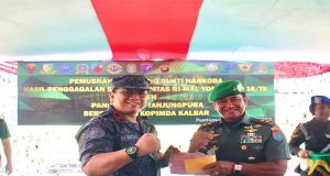 Pangdam XII/Tpr Pimpin Pemusnahan 11,3 Kilogram Sabu dan 10 Ribu Butir Ekstasi