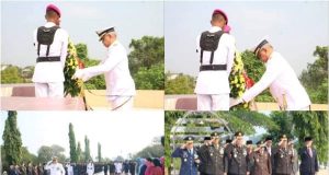 Kasdam XII/Tpr Ikuti Ziarah Nasional Peringatan HUT ke-78 TNI