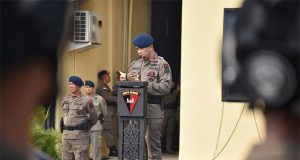 Satbrimob Polda Kalbar Upacara Penutupan Latihan Peningkatan Kemampuan Urban Warfare dan VVIP/VIP Protection