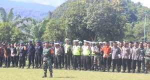 TNI-Polri Laksanakan Apel Gelar Pasukan, dalam rangka Kunjungan Wakil Presiden RI ke Papua