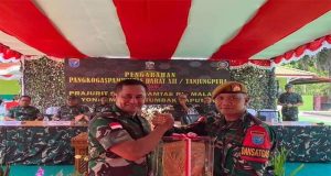 Pangdam Tanjungpura Kunjungi Satgas Pamtas RI-Malaysia Yonarmed 16/TK