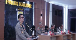 Wakapolda Kalbar Pimpin Latihan Pra Operasi Mantap Brata 2023 Persiapan Pengamanan Tahapan Pemilu 2024