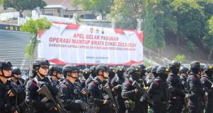 Apel gelar Ops Mantap Brata (OMB) Candi 2023 Polda Jateng Siap Amankan Tahapan Pemilu 2023/2024