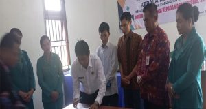 Babinsa Koramil 01/Bky Hadiri Serah Terima Jabatan Kepala Desa Bana