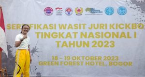 Luar Biasa, 1 Orang Wasit Juri Kick Boxing Provinsi Riau Lulus Sertifikasi Nasional