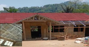 Miris!! Diduga Pengerjaan Sebuah Bangunan Sekolah SD Talagawangi 4 Kab.Garut Asal Jadi