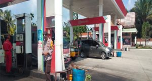 Kapolsek Kampar Kiri, Pelaksanaan Pengecekan Terhadap SPBU di Wilayah Kecamatan Kampar Kiri