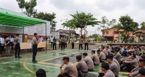 Pastikan Personel Polri Memahami Tupoksinya,Waka Polres Melawi Pimpin Simulasi Parsial