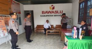 Jaga Proses Pemilu, Satgas Preventif OMB Kapuas Polres Sekadau Patroli Objek Vital