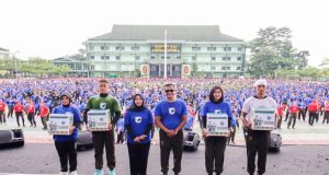 Kompak dan Semangat, Pangdam XII/Tpr Bersama Ribuan Prajurit Laksanakan Joget Komando Kolosal