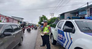 Satgas Kamseltibcar Lantas OMB Kapuas Polres Sekadau Tingkatkan Patroli Menjelang Pemilu 2024