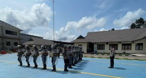 Sat Samapta Polres Sekadau Intensifkan Latihan Dalmas Menjelang Pemilu 2024