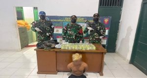 Satgas Yonarmed 10/Bradjamusti Kembali Gagalkan Penyelundupan Sabu Kurang Lebih 10 Kilogram di Jalur Tidak Resmi Perbatasan