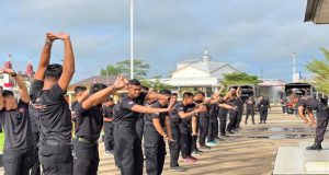 Jaga Imunitas Tetap Terjaga, Brimob Kalbar Olahraga Lari Pagi