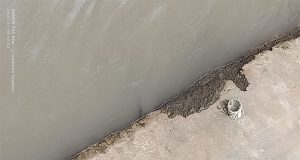 Baru Sebulan Selesai di Kerjakan, Proyek Rehabilitasi Jaringan irigasi Sudah Kopak Kapik