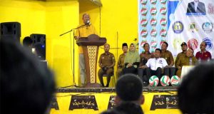 Syah Afandin Buka Turnamen Volly Antar Pelajar SMA/SMK Negeri dan Swasta