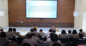 Rapat Anev Survei Responden Yanlik Untuk Pembangunan Zona Integritas Menuju Wilayah Bebas Korupsi Polres Jembrana Tahun 2023