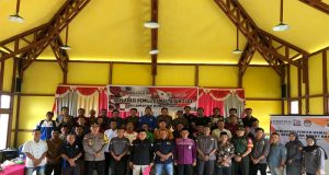Hadiri Gelar Deklarasi Pemilu Damai 2024, Ini Pesan Kapolsek Bunut Hulu