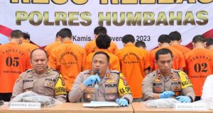 Pencapaian Polres Humbahas Berhasil Ungkap 18 Kasus Periode September Sampai November 2023