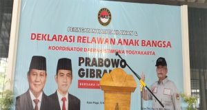 Relawan Anak Bangsa DUkung Prabowo Gibran Rambah Daerah Istimewa Yogyakarta