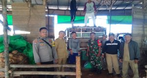 Dekat Dengan Warga, Babinsa 1202-08/SKS Komsos Bersama Pekerja Kopra Dan Pembuat Arang