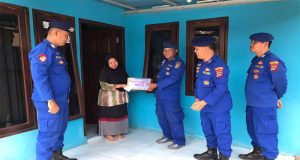 Sat Polairud Polres Beltim Anjangsana ke Purnawirawan Dan Warakawuri