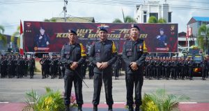 Kapolda Kalbar Pimpin Upacara HUT Ke 78 Korps Brimob Polri di Mako Satbrimobda Polda Kalbar