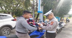 Giat Satlantas Melaksanakan (Turjawali), Di Wilayah Hukum Polres Kayong Utara