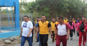 Ditpolairud Polda Sulteng Peringati HUT Ke-73 Polairud Polri Dengan Olah Raga Bersama