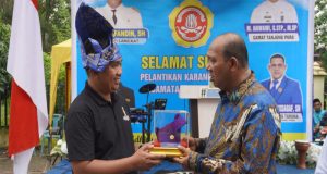 Dipelantikan Tanjung Pura, Ahmad Senang: Karang Taruna Tidak Boleh Melupakan Ayah Kandung “Syah Afandin”