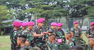 Yonif 9 Marinir Laksanakan Upacara Penutupan Tradisi Orientasi Prajurit Remaja