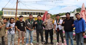 Mahasiswa Peserta Kongres HMI Apresiasi Pengamanan Jalur Jalan Yang Dilakukan Polres Ketapang