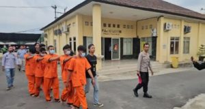 Lima Tersuga ABG Pelaku Tawuran Viral Live IG Diringkus Tim Gurita Polres Prabumulih