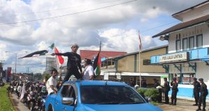 Brimob Kalbar Jamin Pelaksanaan Aksi Damai di Melawi Berjalan Aman dan Lancar