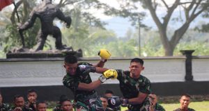 Pertandingan Beladiri Chadrick Yonif 9 Marinir