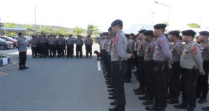 Polda Sulteng kedepankan Satgas Preventif di Nobar Debat Capres Cawapres Pemilu 2024