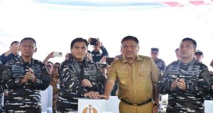 Danlantamal VIII Manado dampingi kasal resmikan SATDIK 4 KODIKLATAL